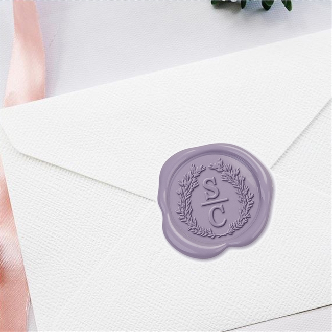 Wedding Envelope Stickers, Wreath Envelope Seals, Wedding Stickers